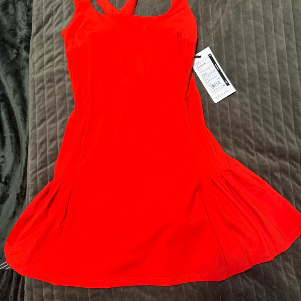 Striking Red Sleeveless Dress